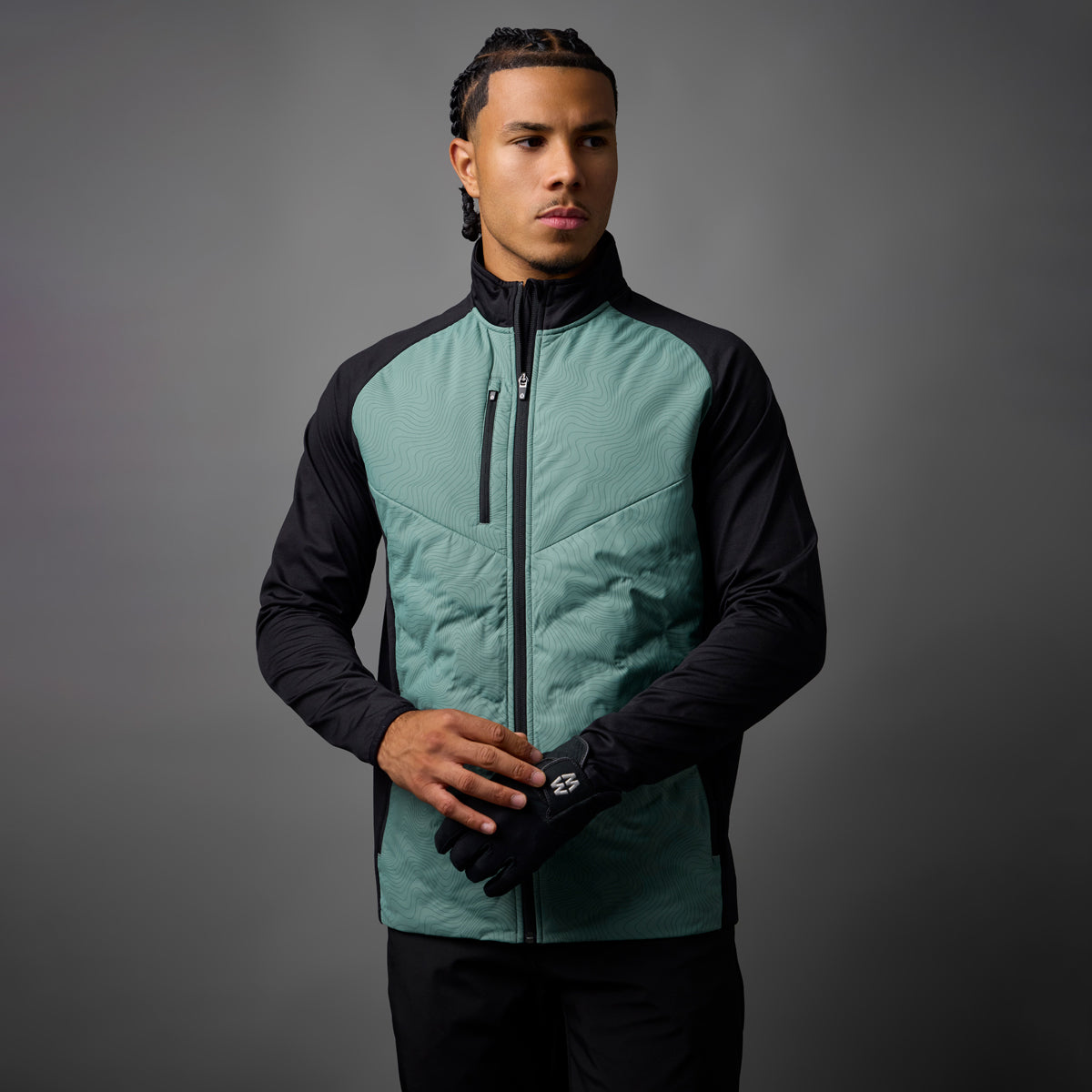 Sunderland Mens Thermal Hybrid Jacket with Water Repellent Finish