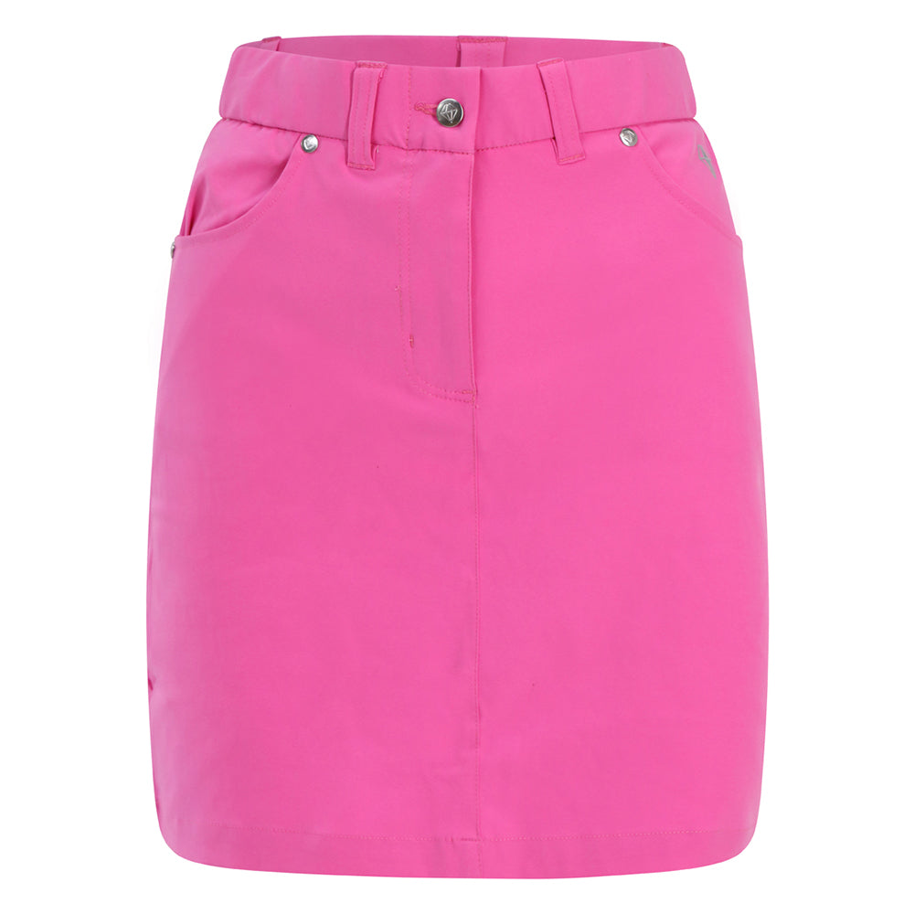 Pure Golf Ladies Stretch Skort in Azalea Pink