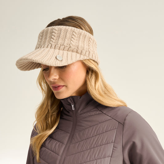 PING Ladies Fleece-Lined Knitted Golf Visor