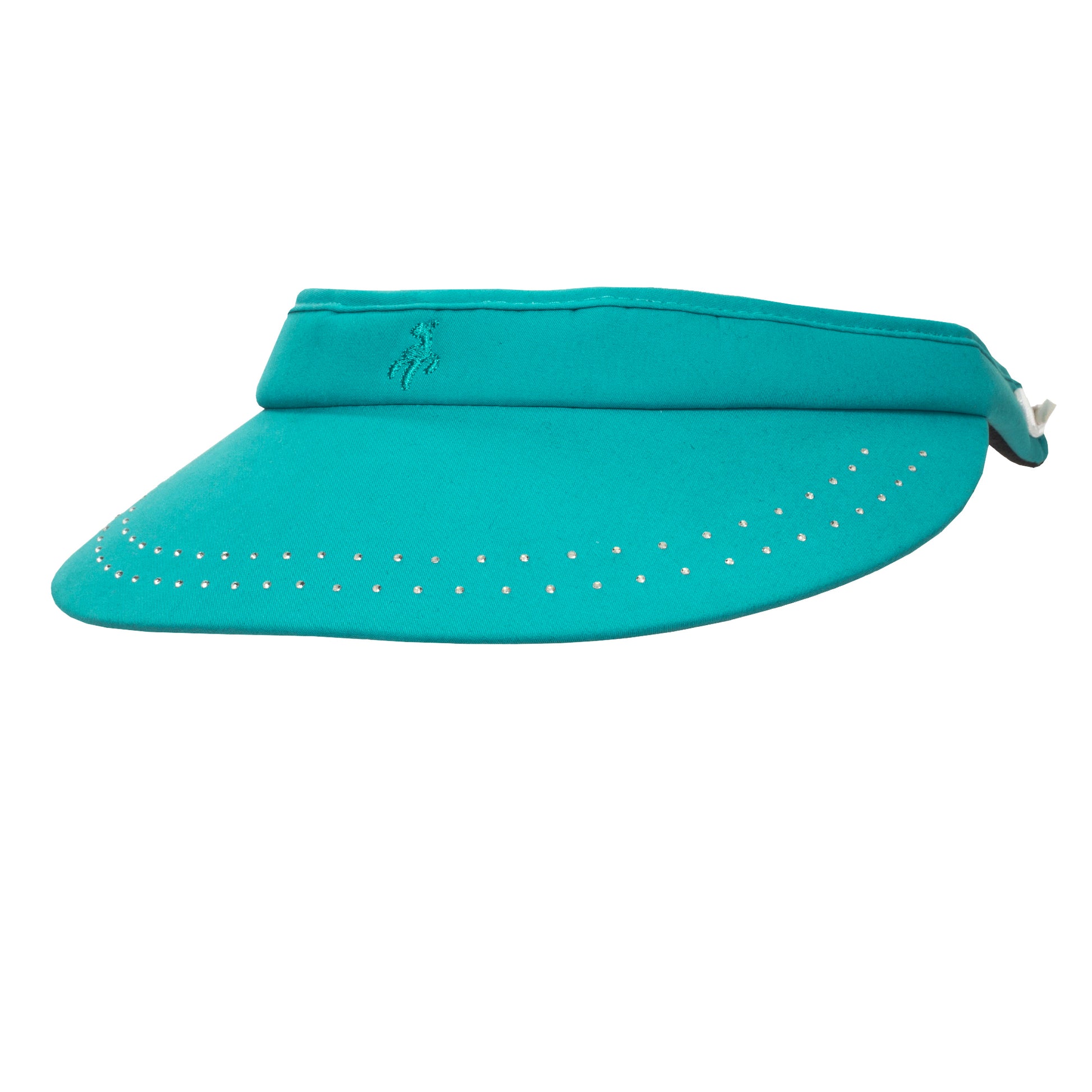 Green Lamb Ladies Diamanté Visor with Adjustable Fit