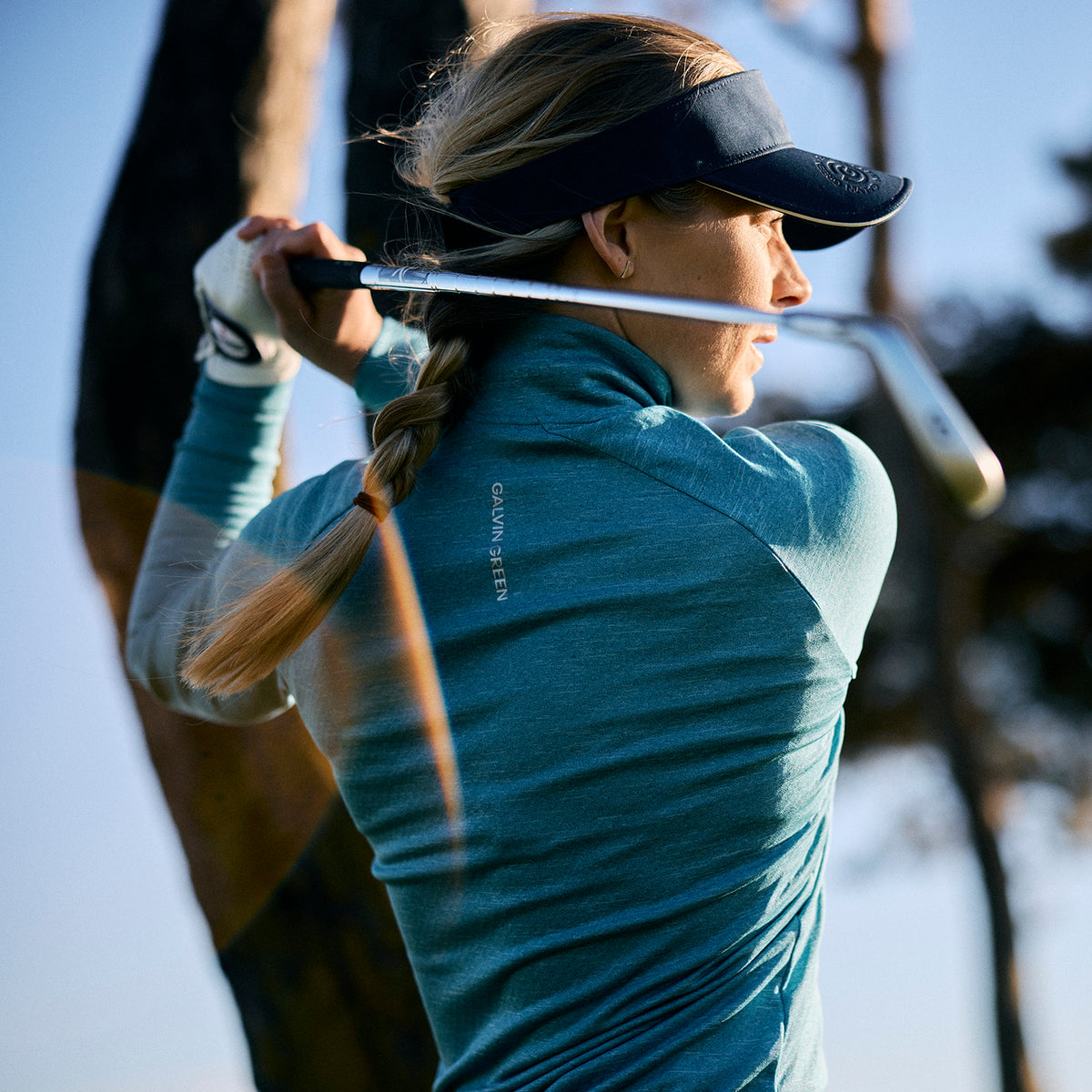 Galvin Green Ladies Zip-Neck Golf Top with INSULA Thermal Technology