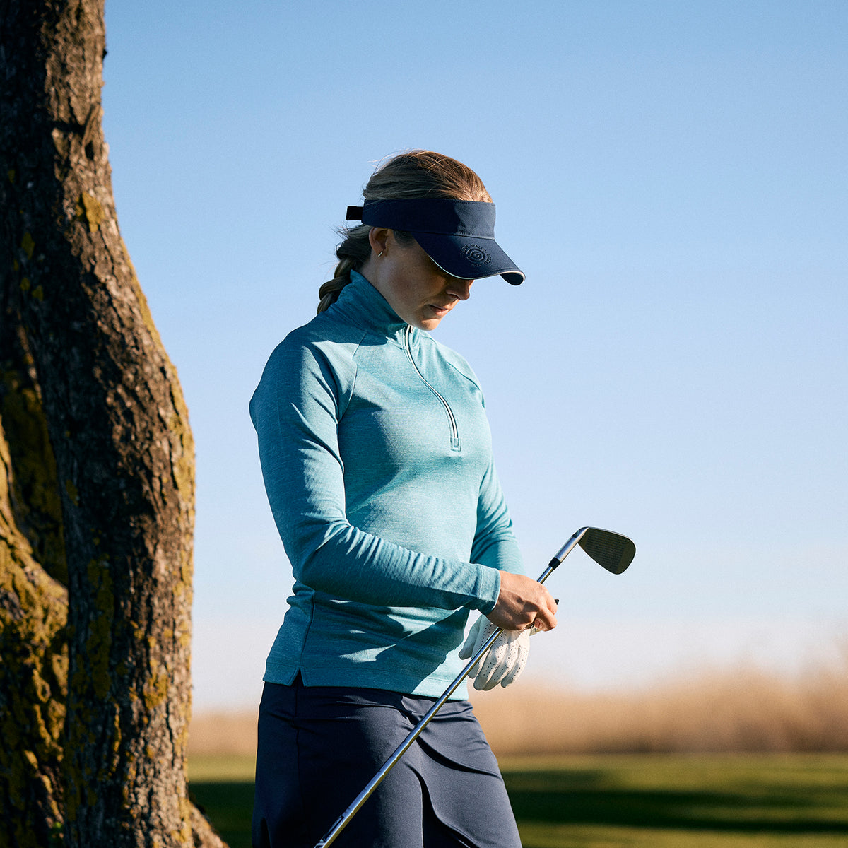 Galvin Green Ladies Zip-Neck Golf Top with INSULA Thermal Technology
