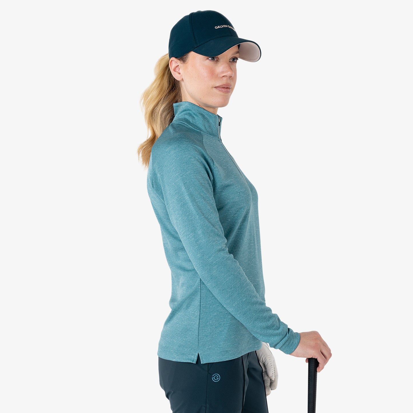 Galvin Green Ladies Zip-Neck Golf Top with INSULA Thermal Technology