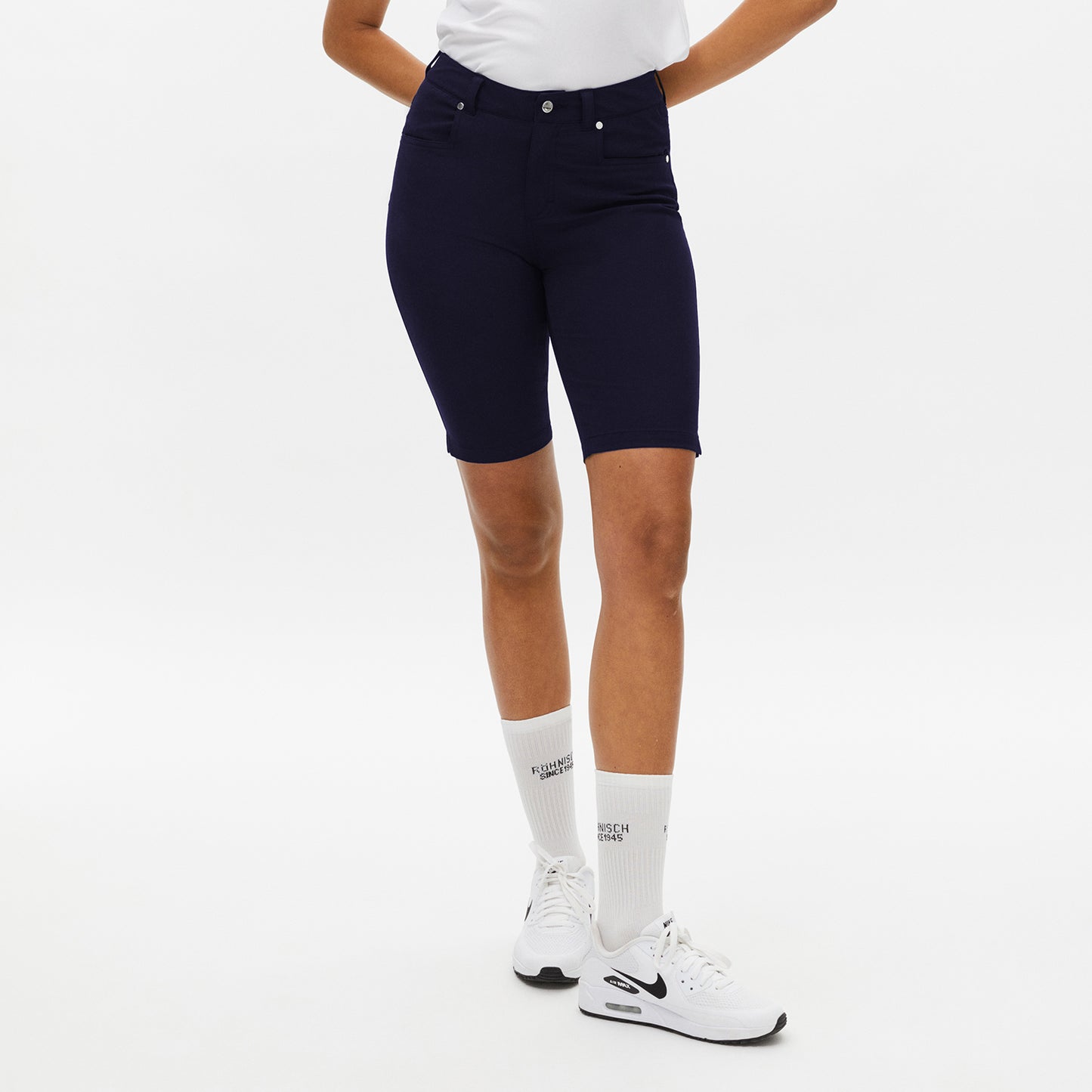 Rohnisch Ladies Navy Bermuda Shorts