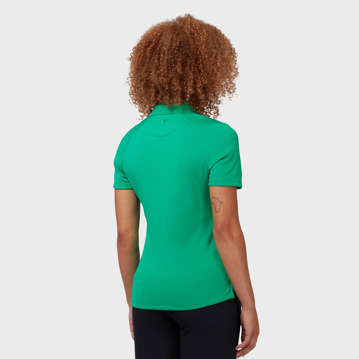 Callaway Ladies Short Sleeve Swing Tech Polo with Opti-Dri in Golf Green