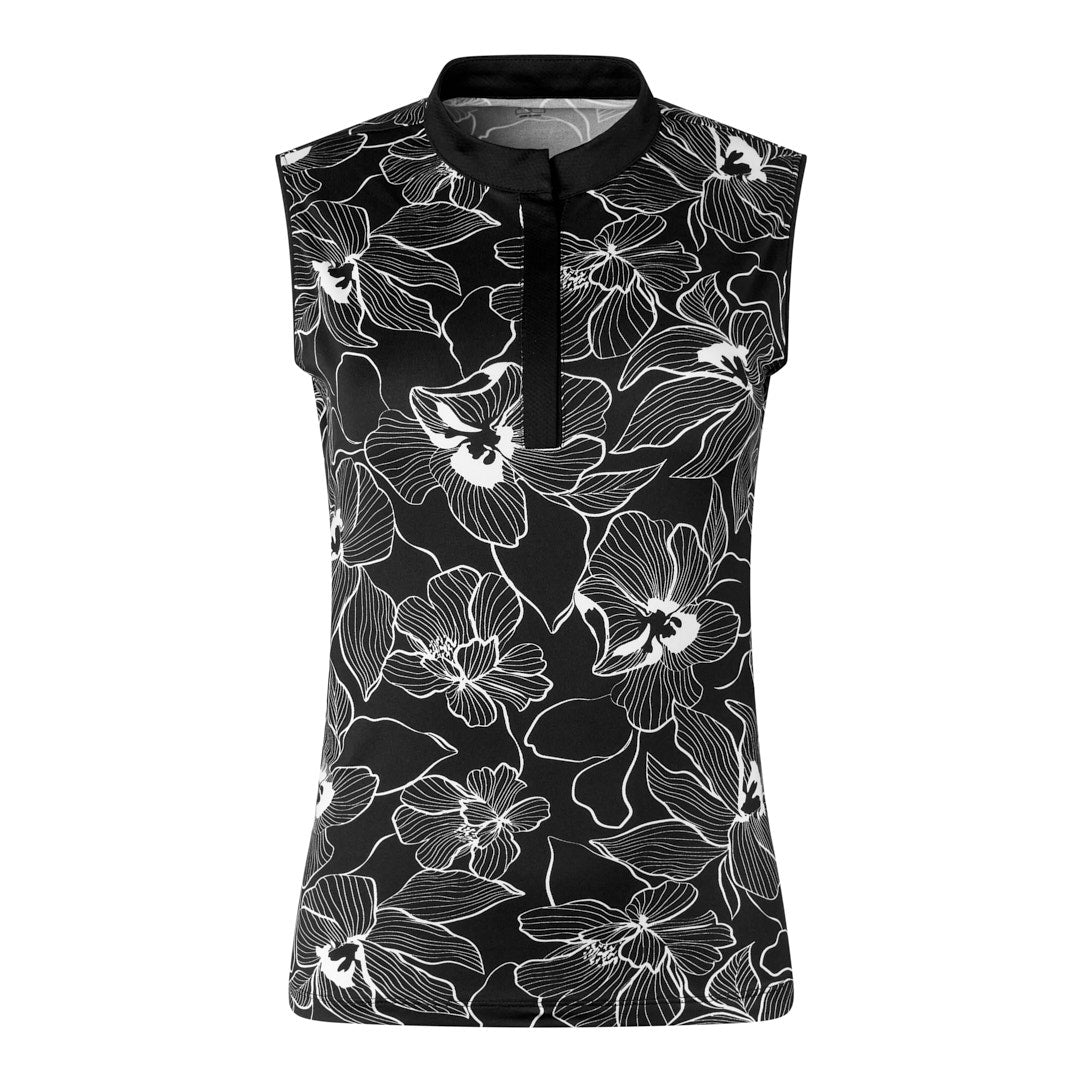 Tail Ladies Sleeveless Floral Print Golf Top