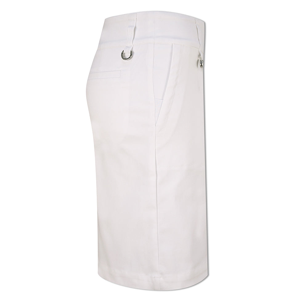 Daily Sports Ladies Longer-Length Pull-On Skort in White - Last One Size 8 Only Left