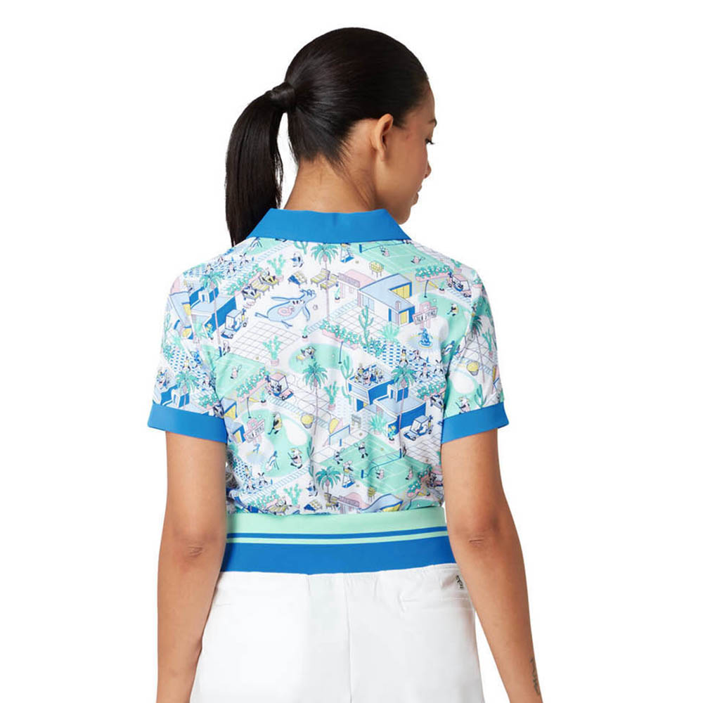 Original Penguin Ladies Palm Springs Print Short Sleeve Polo