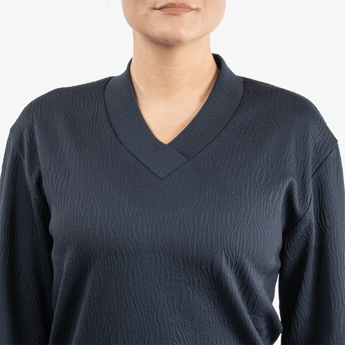 Galvin Green Women's V-Neck Mid-Layer in Navy