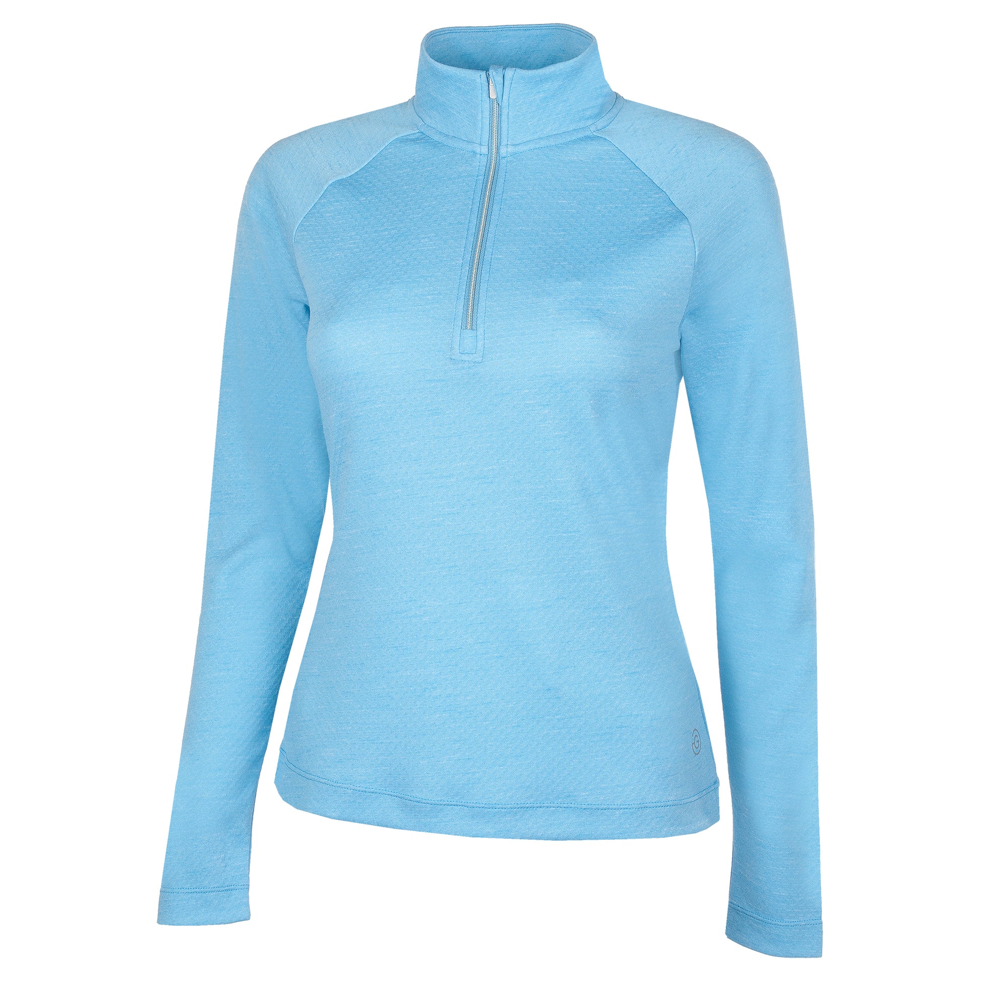 Galvin Green Women's INSULA Zip-Neck Top in Alaskan Blue Melange