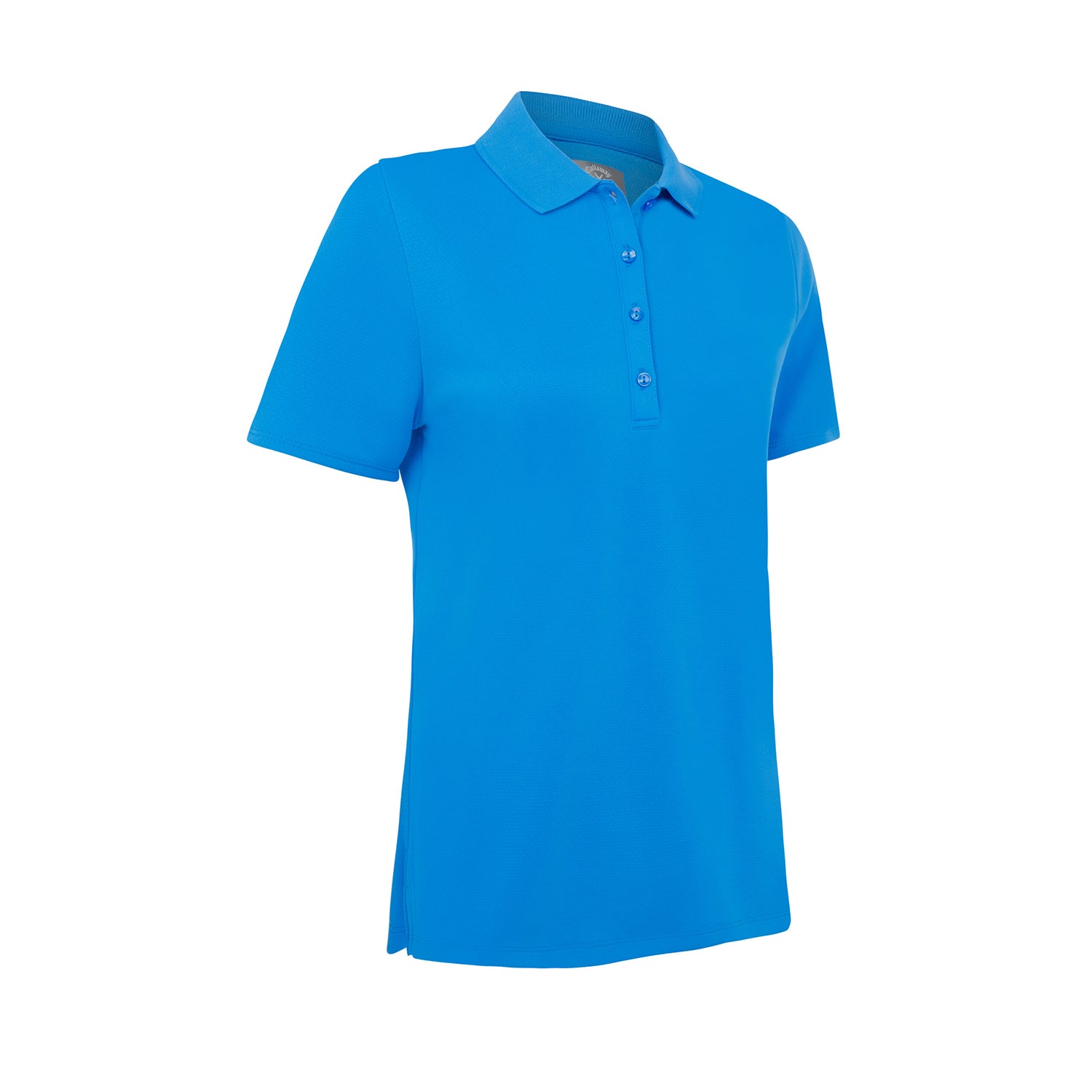 Callaway Ladies Short Sleeve Swing Tech Polo with Opti-Dri in Blue Sea Star