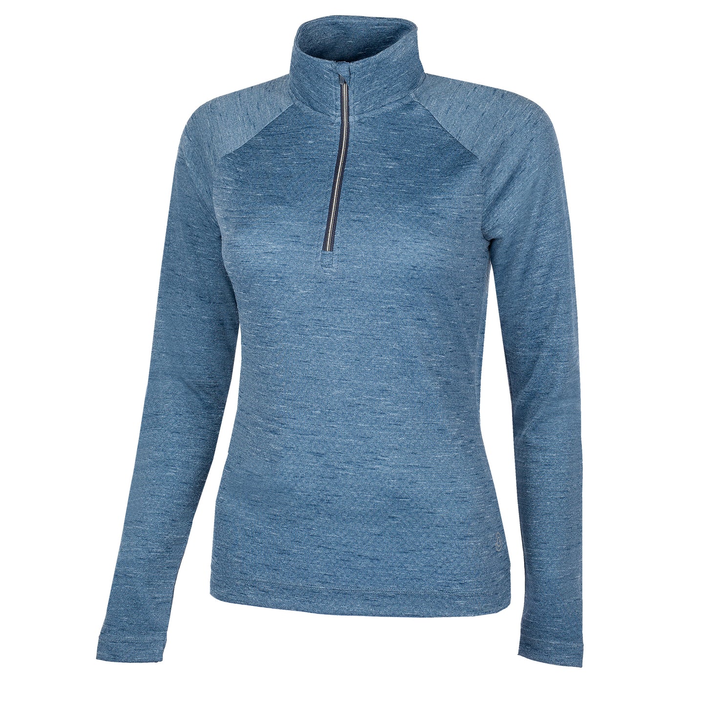 Galvin Green Women's INSULA Zip-Neck Top in Alaskan Blue Melange