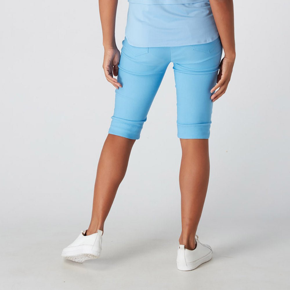 Swing Out Sister Ladies Pull-On City Shorts in Tranquil Blue