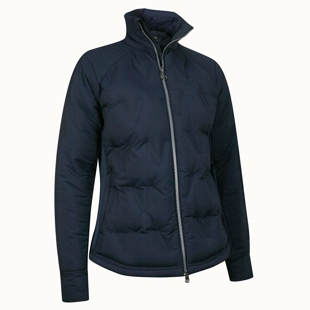 Callaway Ladies Quilted Chevron Jacket in Navy Blue