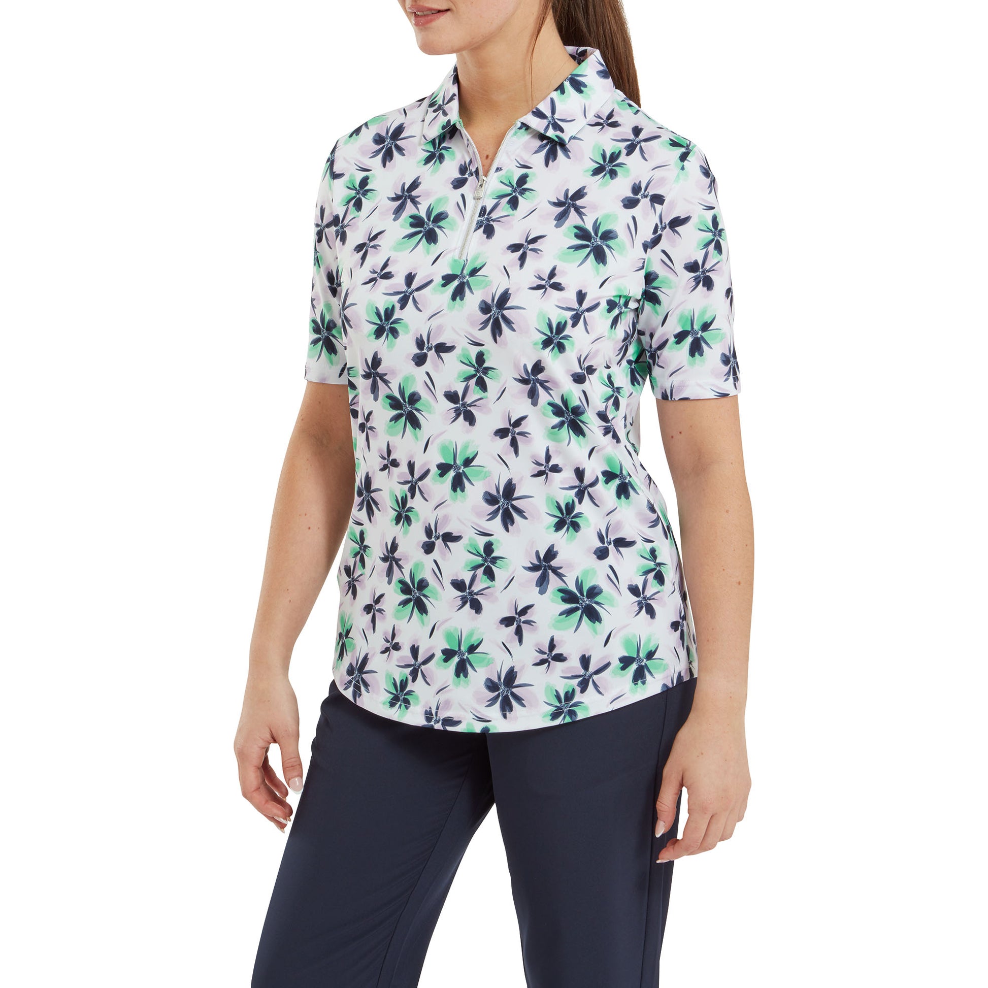 FootJoy Ladies Short Sleeve Floral Print Polo