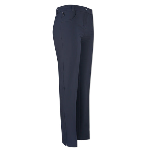 Ping Ladies Straight Leg Trouser with Fleece-Lining in Navy Blue