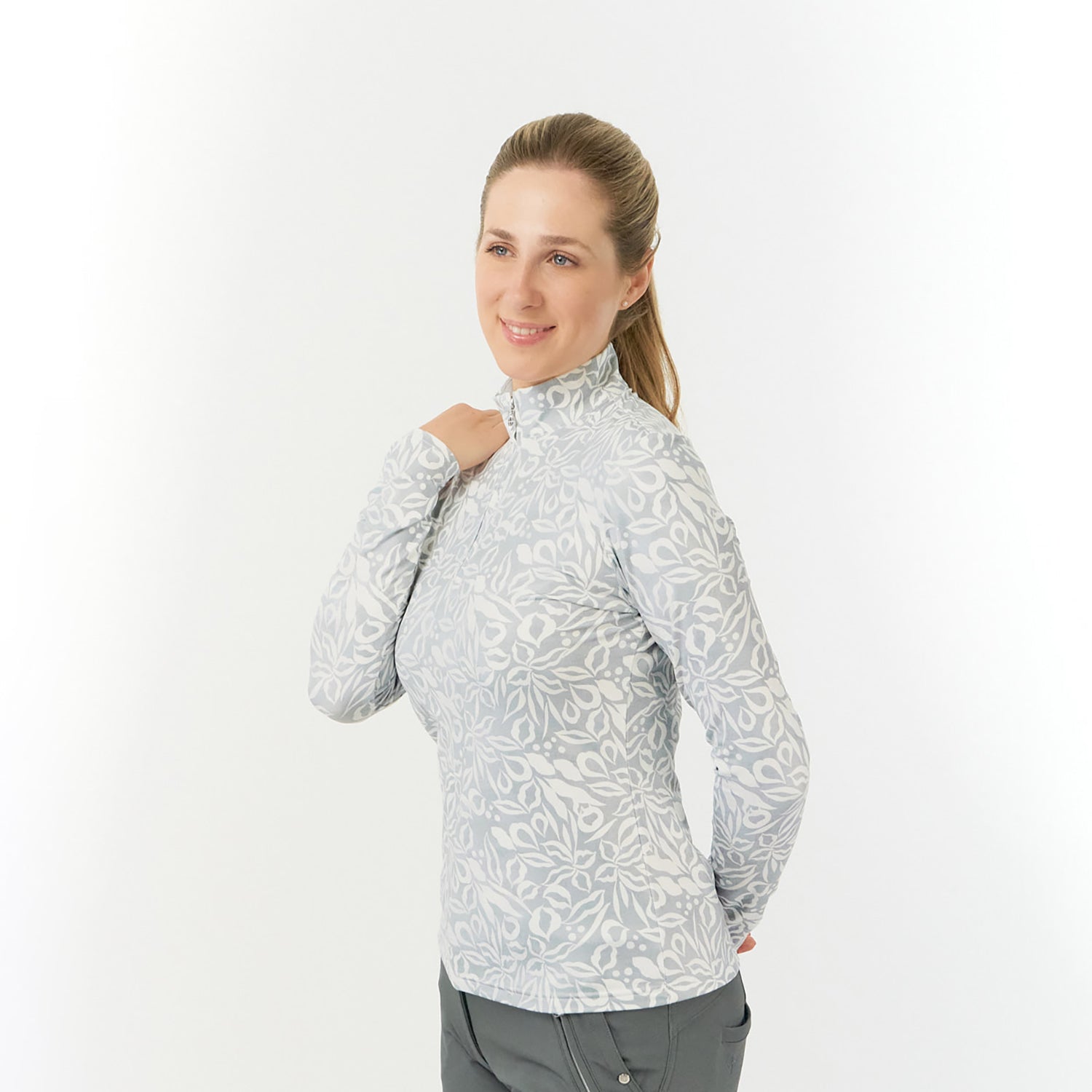 Pure Ladies Brushed Back Thermal Long Sleeve Golf Top