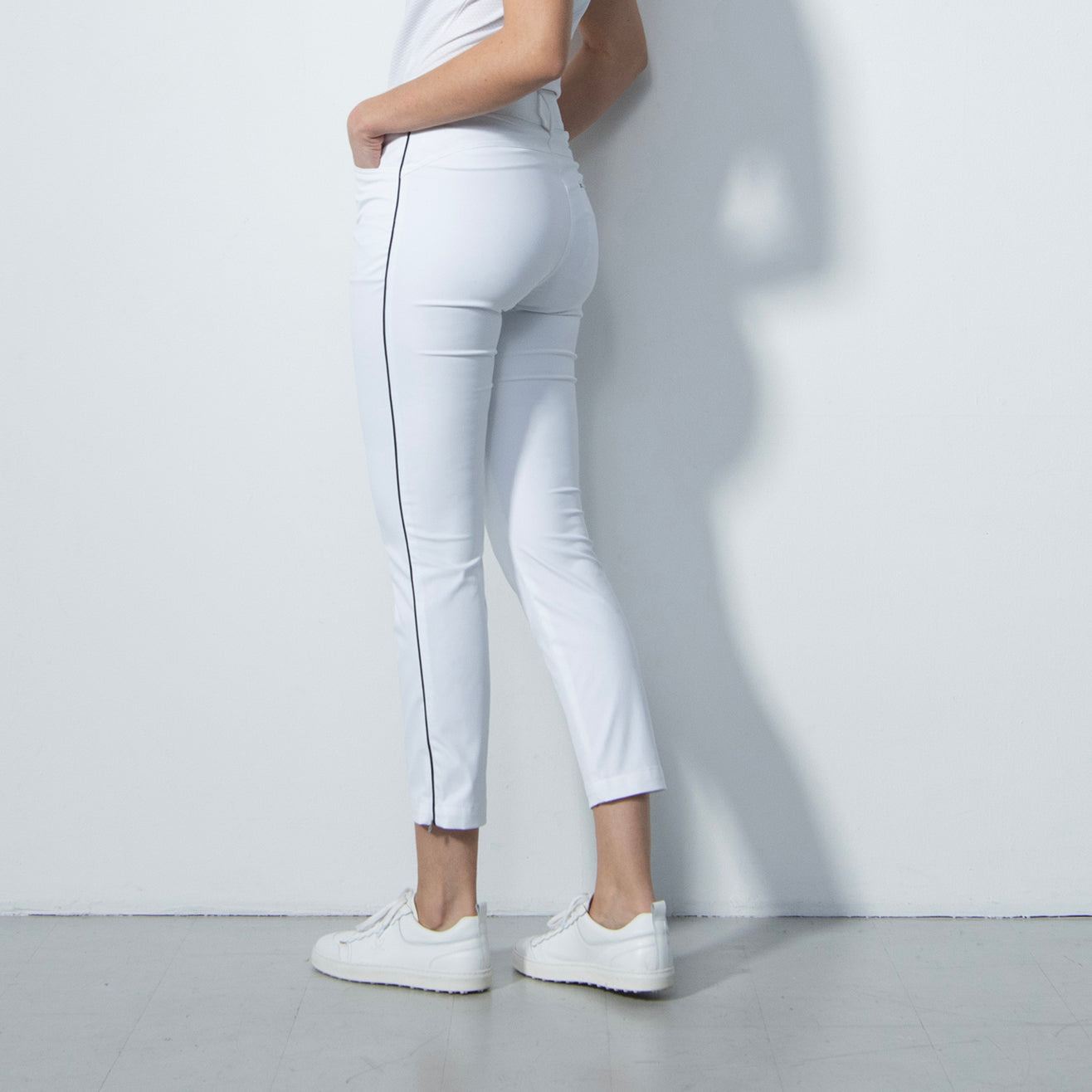 Daily Sports Ladies Glam Ankle Trouser in White - Last Pair Size 8 Only Left