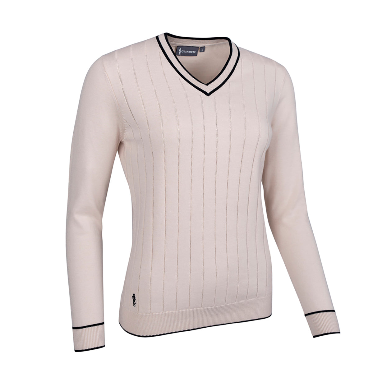 Glenmuir Ladies Sweater with Flattering Ribbed Detailing