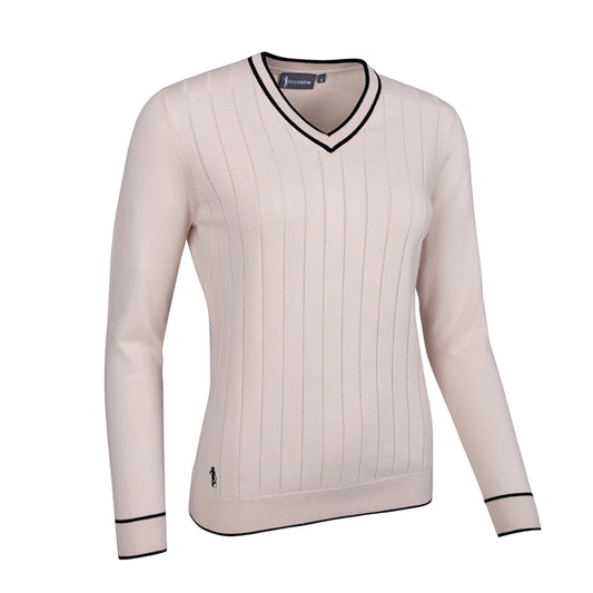 Glenmuir Ladies Sweater with Flattering Ribbed Detailing
