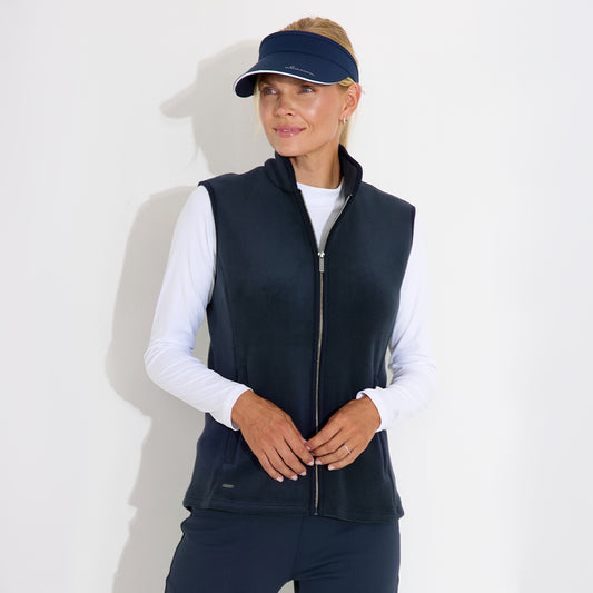 Abacus Ladies Navy Super-Soft Fleece Gilet - Warmth, Comfort & Freedom to Move