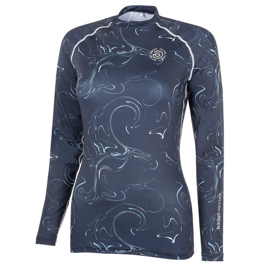 Galvin Green Ladies SKINTIGHT Long Sleeve Base Layer in Navy
