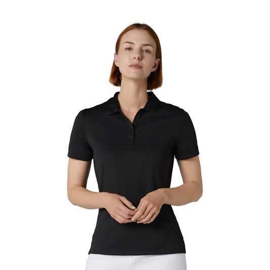 Callaway Ladies Black Tournament Short Sleeve Golf Polo