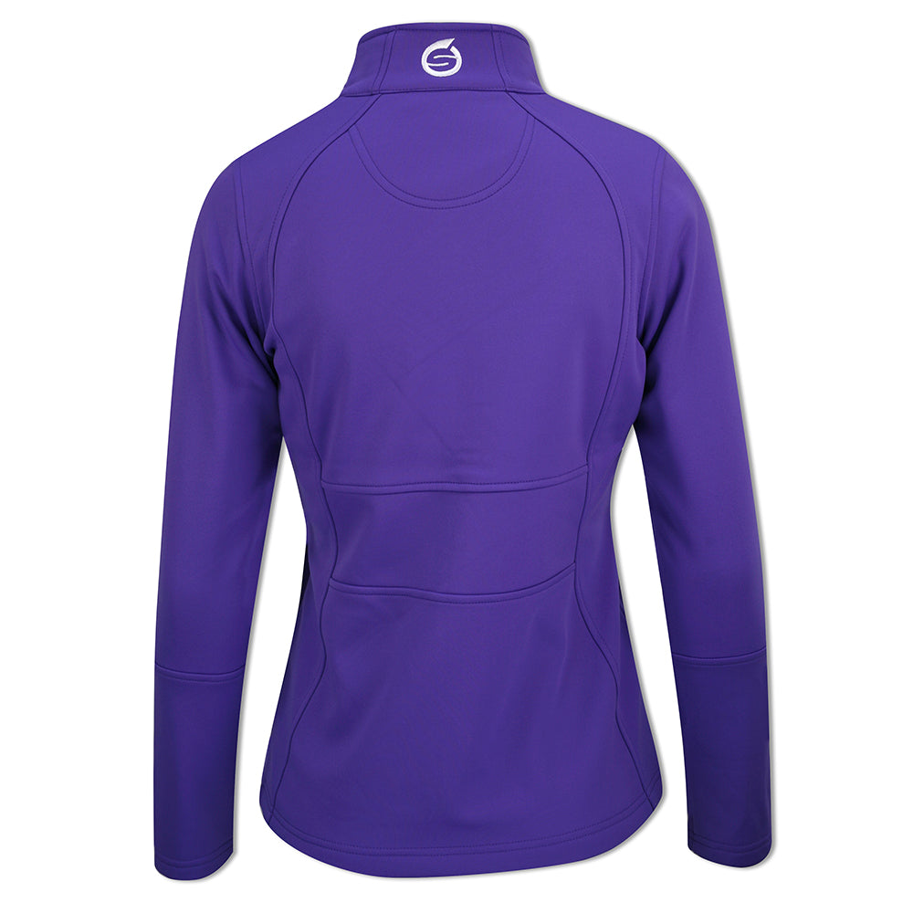 Sunderland Ladies Technical Fleece Jacket in Purple & White