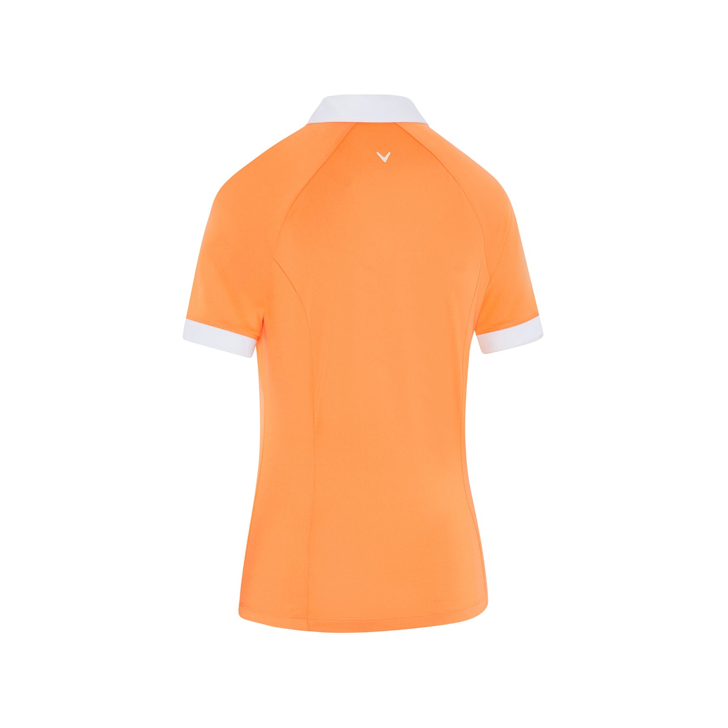 Callaway Ladies Short Sleeve Colour Block Golf Polo in Papaya