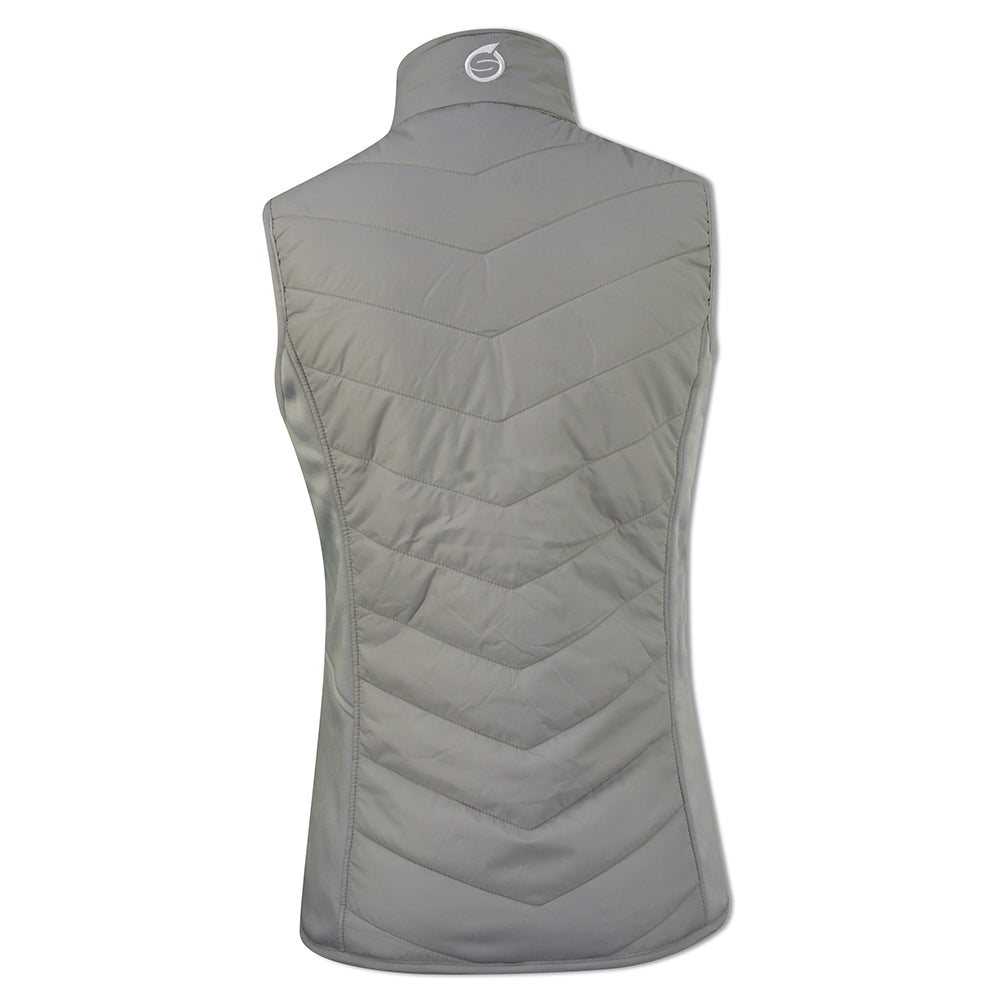 Sunderland Ladies Quilted Gilet in Silver & White