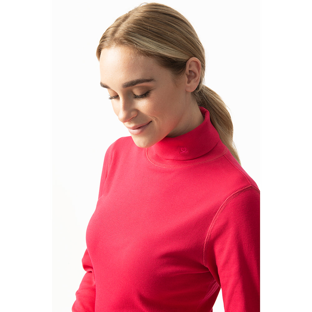 Daily Sports Ladies Berry Pink Golf Roll Neck