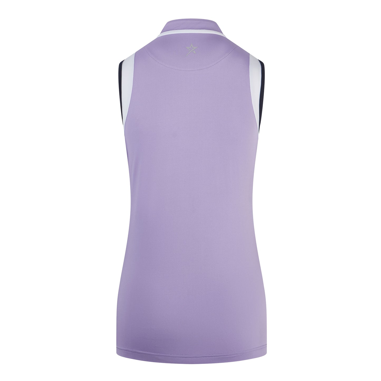 Swing Out Sister Zip Neck Sleeveless Polo in Digital Lavender