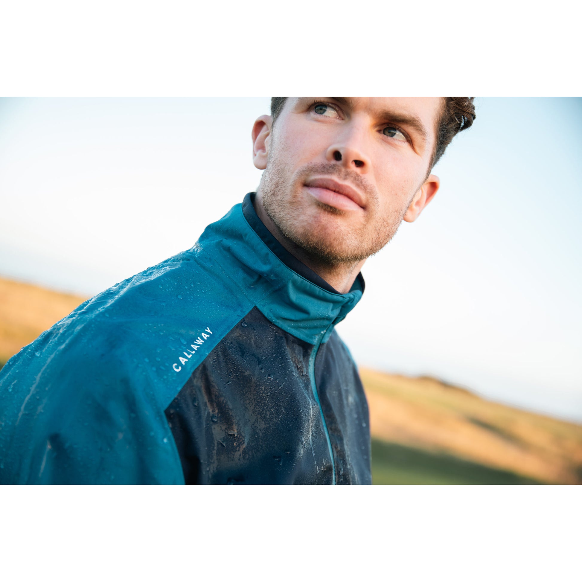 Callaway Mens Waterproof Jacket with Contrast Panels