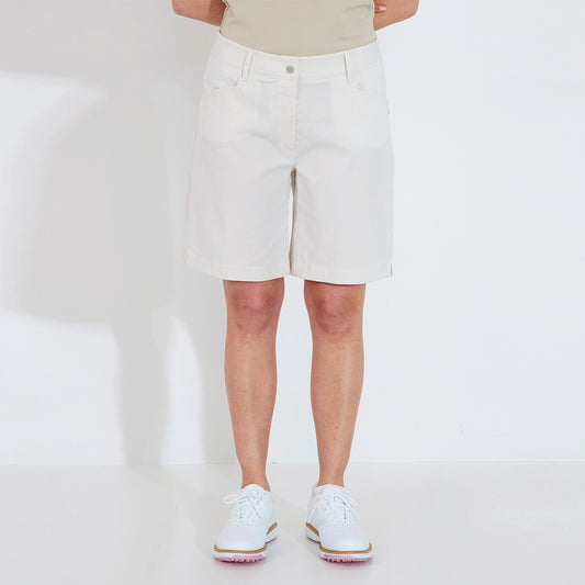 Abacus Ladies Wide Leg Pinstripe Shorts - Effortless Style & Performance 