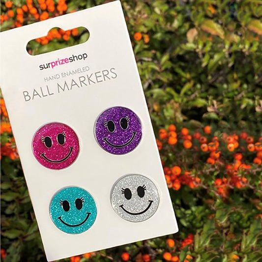 Surprizeshop Smiley Faces Ball Marker Set in Multi-Coloured