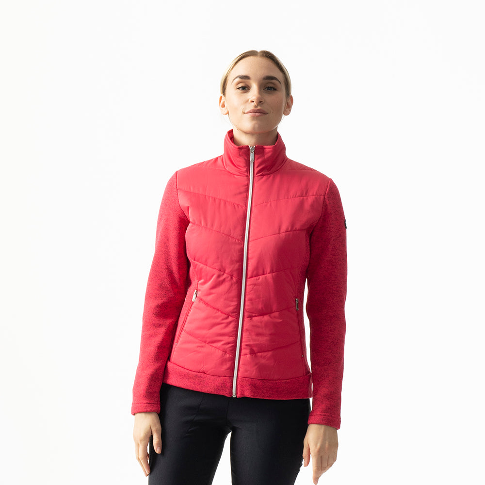 Daily Sports Ladies Berry Pink Hybrid Knit Golf Jacket