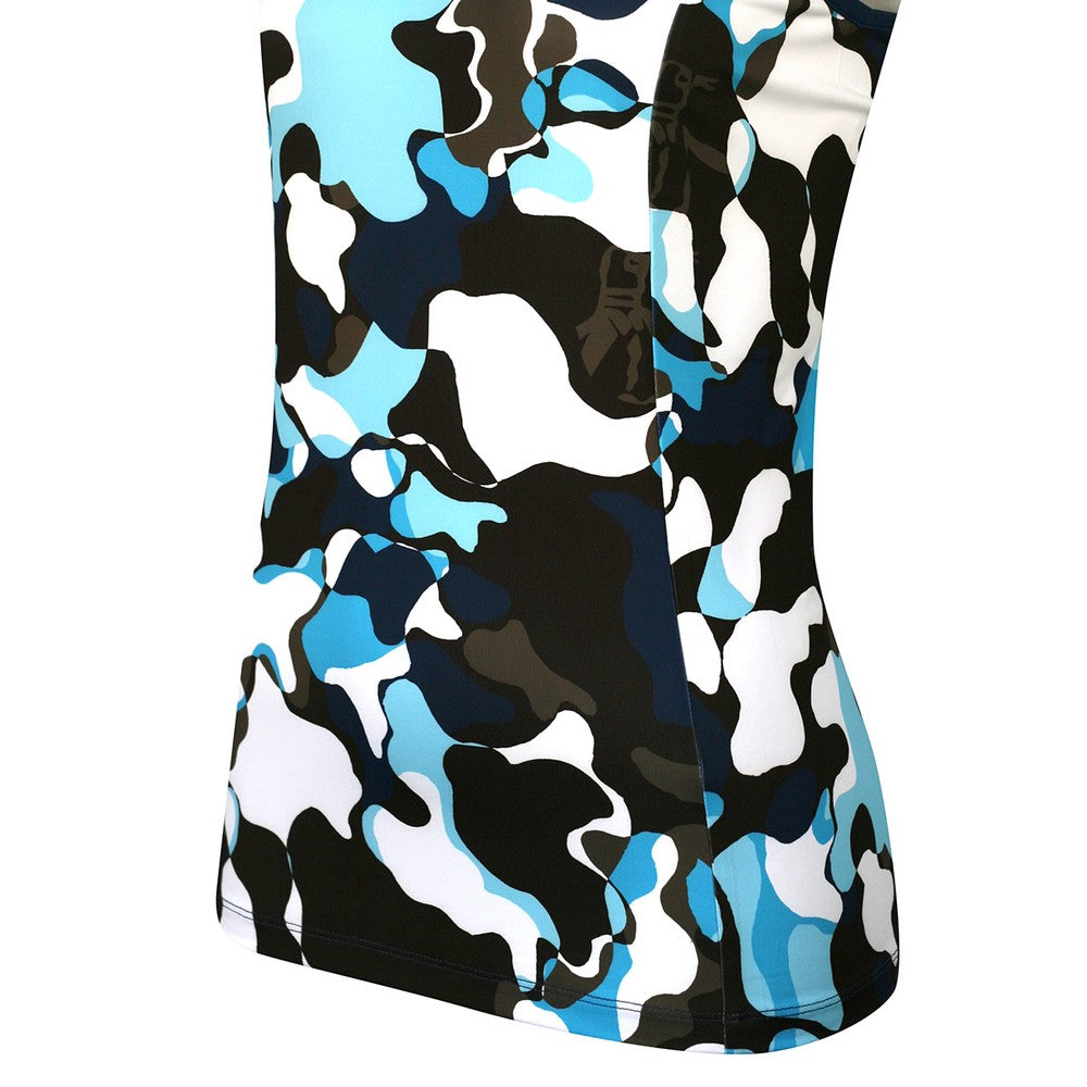 Original Penguin Ladies Abstract Print Sleeveless Top in Astral Night