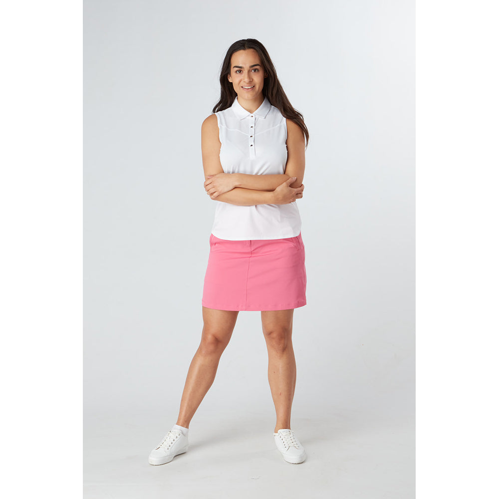 Swing Out Sister White Sleeveless Polo