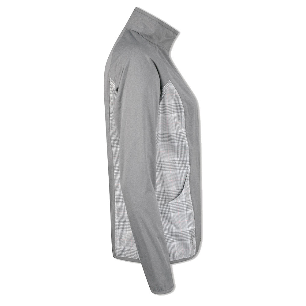 Glenmuir Ladies Lightweight Showerproof Performance Golf Jacket with Check Panels