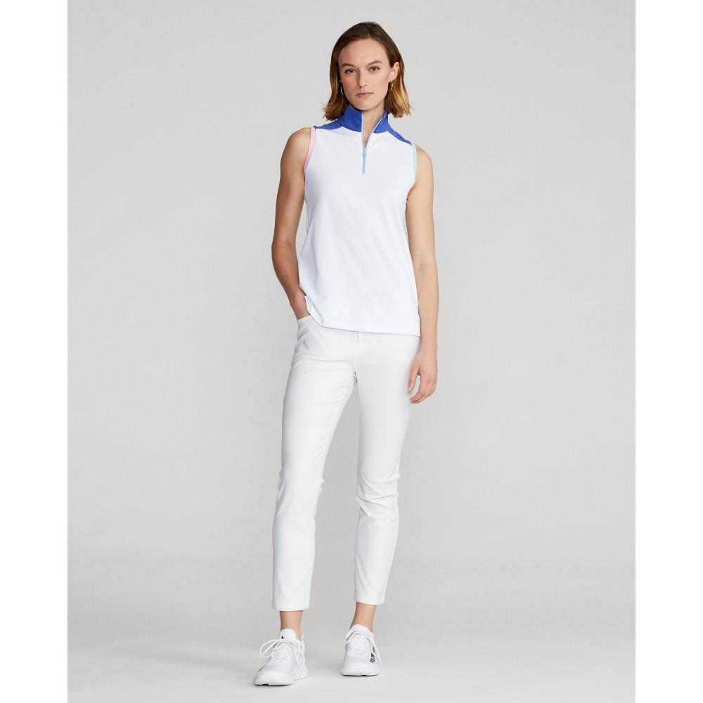 Ralph Lauren Ladies Zip Neck Sleeveless Golf Polo