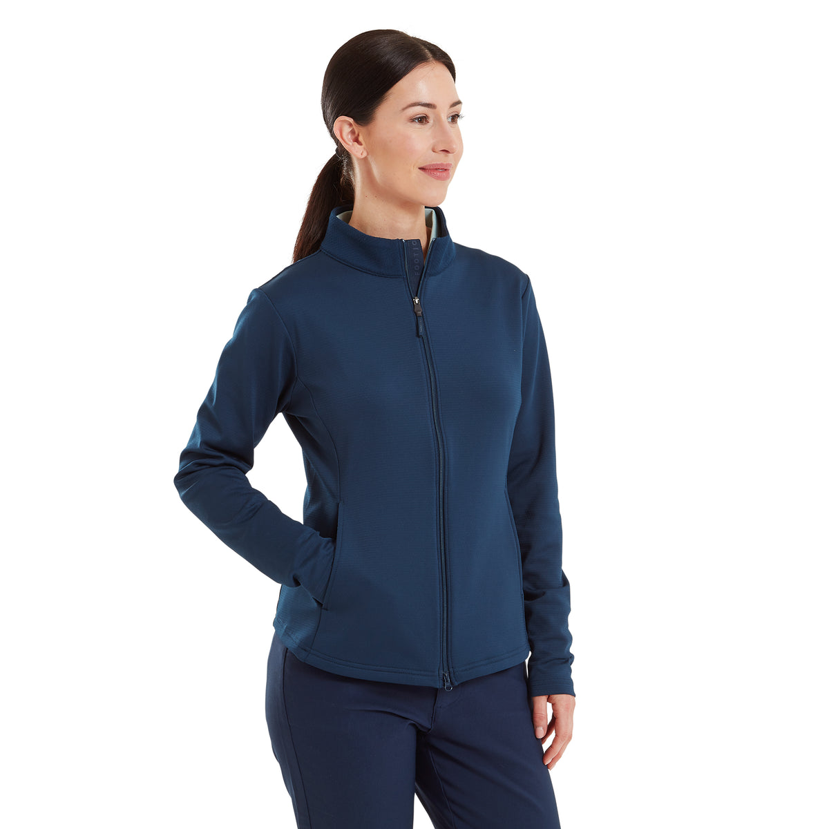 FootJoy Ladies Full Zip Mid-weight Thermal Jacket in Navy 