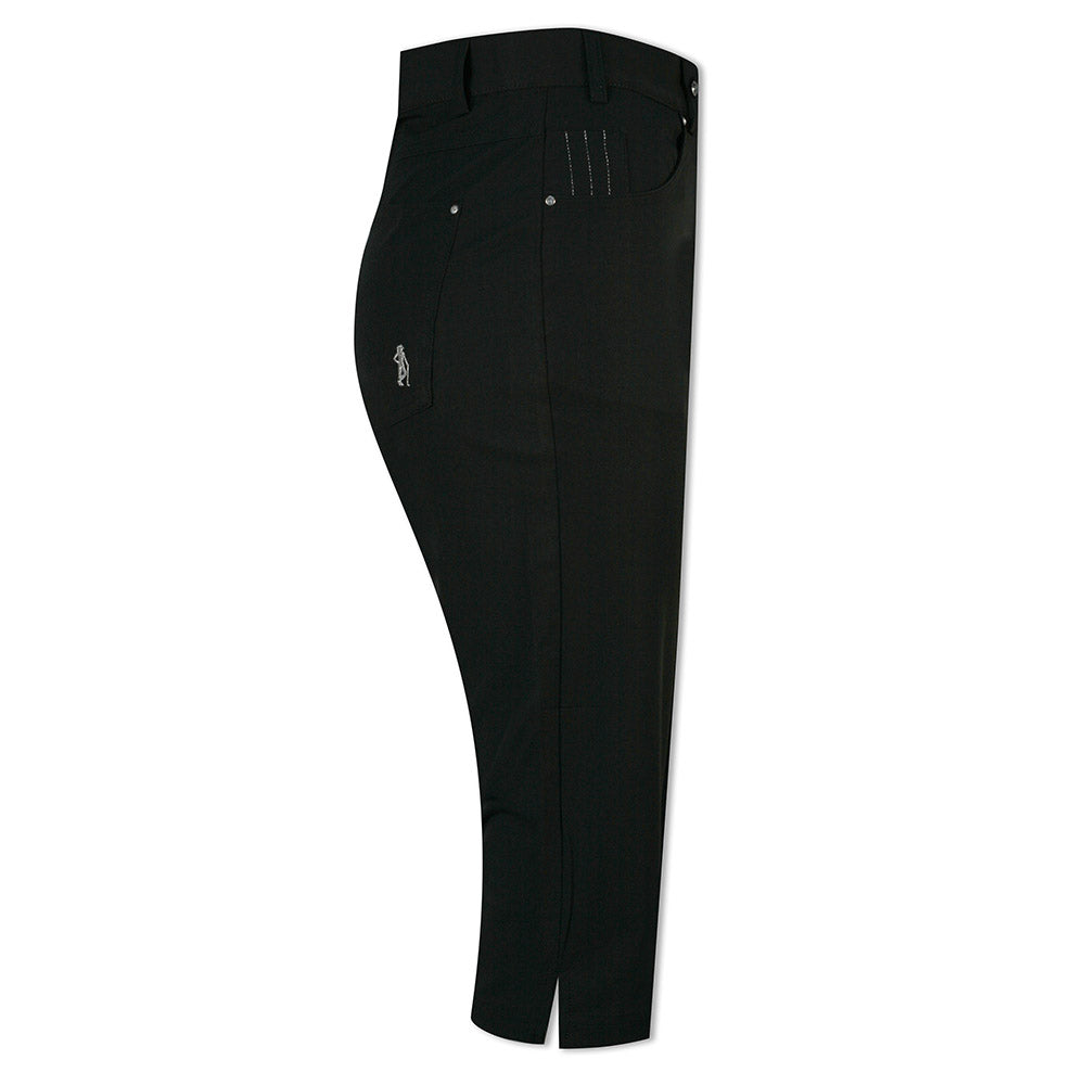 Glenmuir Ladies Black Stretch Pedal Pushers