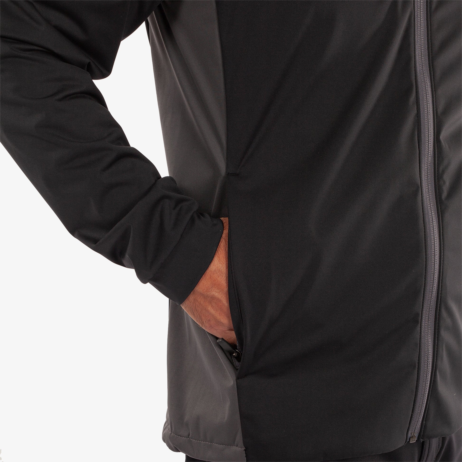 Galvin Green Mens Black Windproof Jacket with Contrast Detailing and a Water Repellent Finish