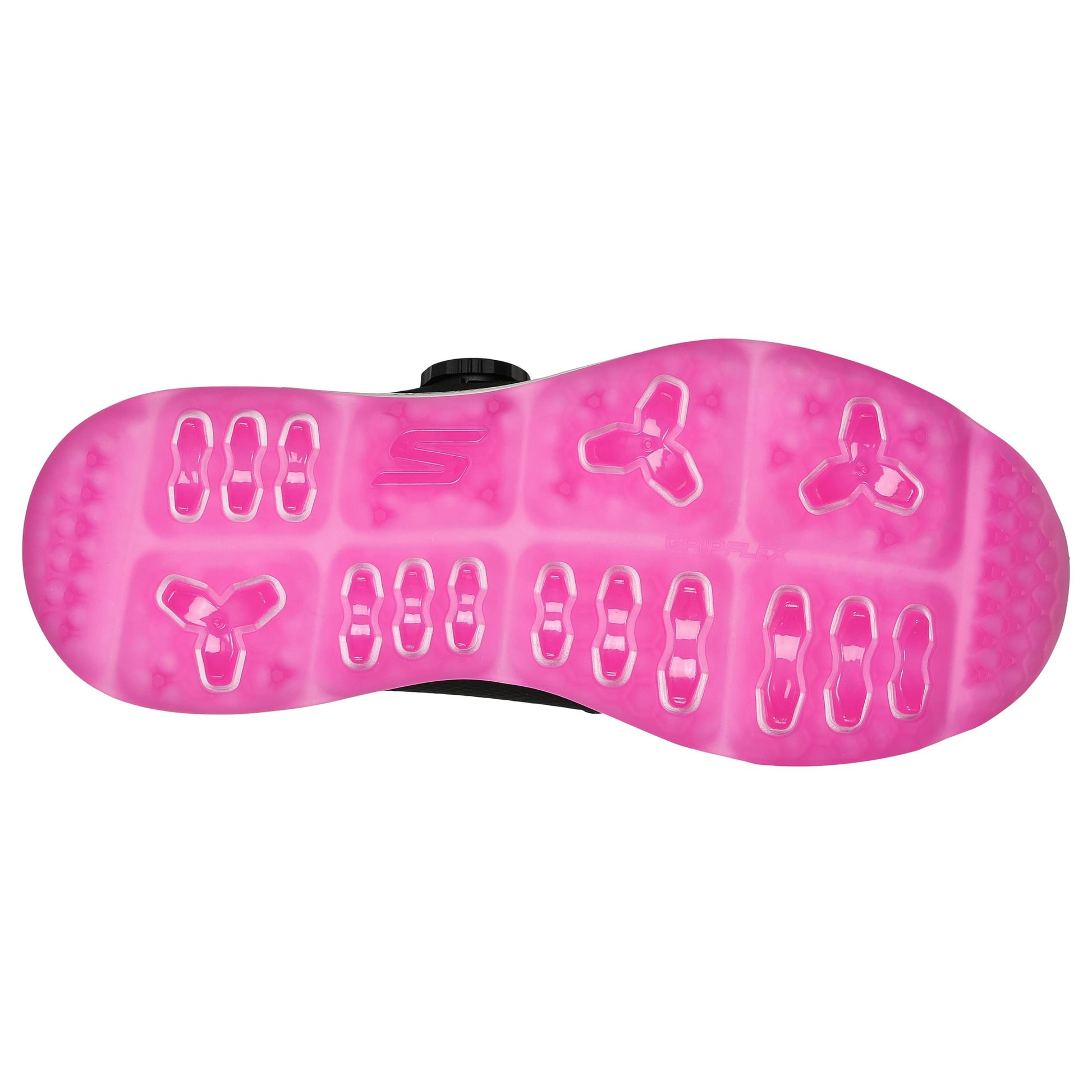 Skechers Ladies GO GOLF Elite 5 - Slip in waterproof shoe in Black and Pink