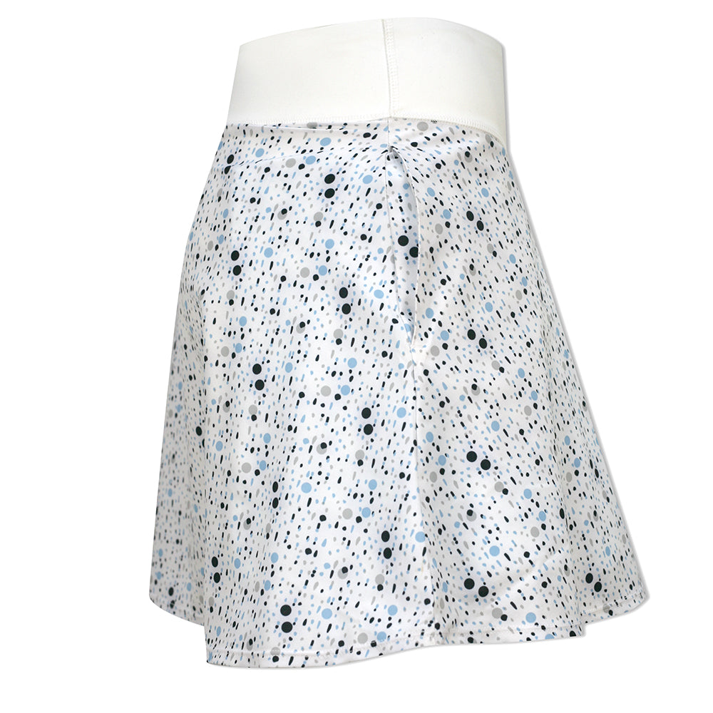 Puma Ladies PWRSHAPE Skort in Bright White Dot Print - Last One Medium Only Left