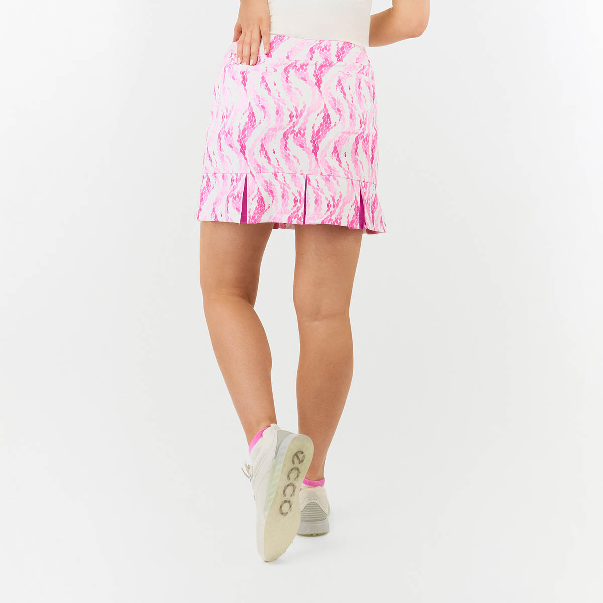 Pure Golf Ladies Abstract Petal Print Pull-On Skort