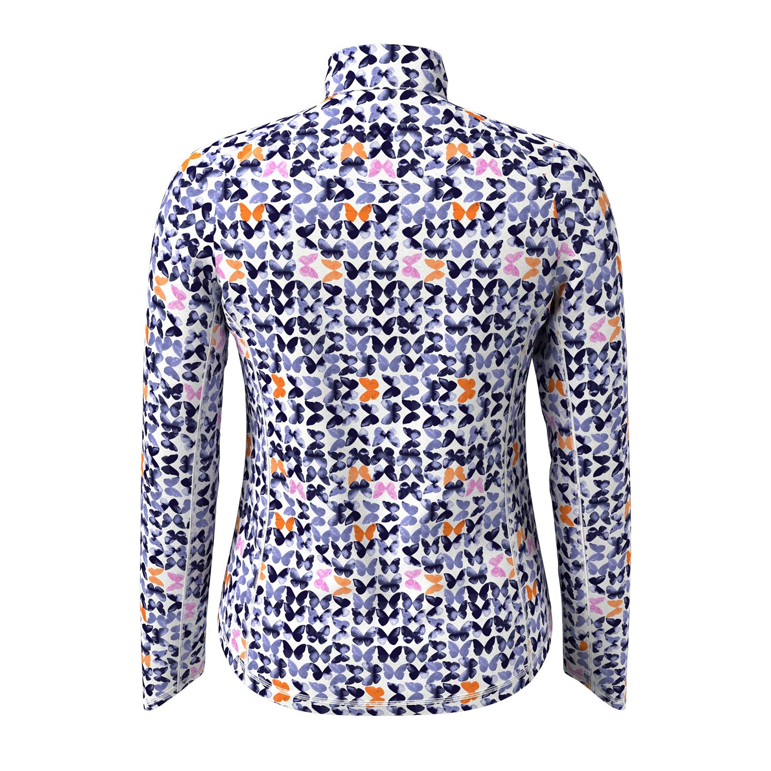 Callaway Ladies Butterfly Printed Long Sleeve Golf Top