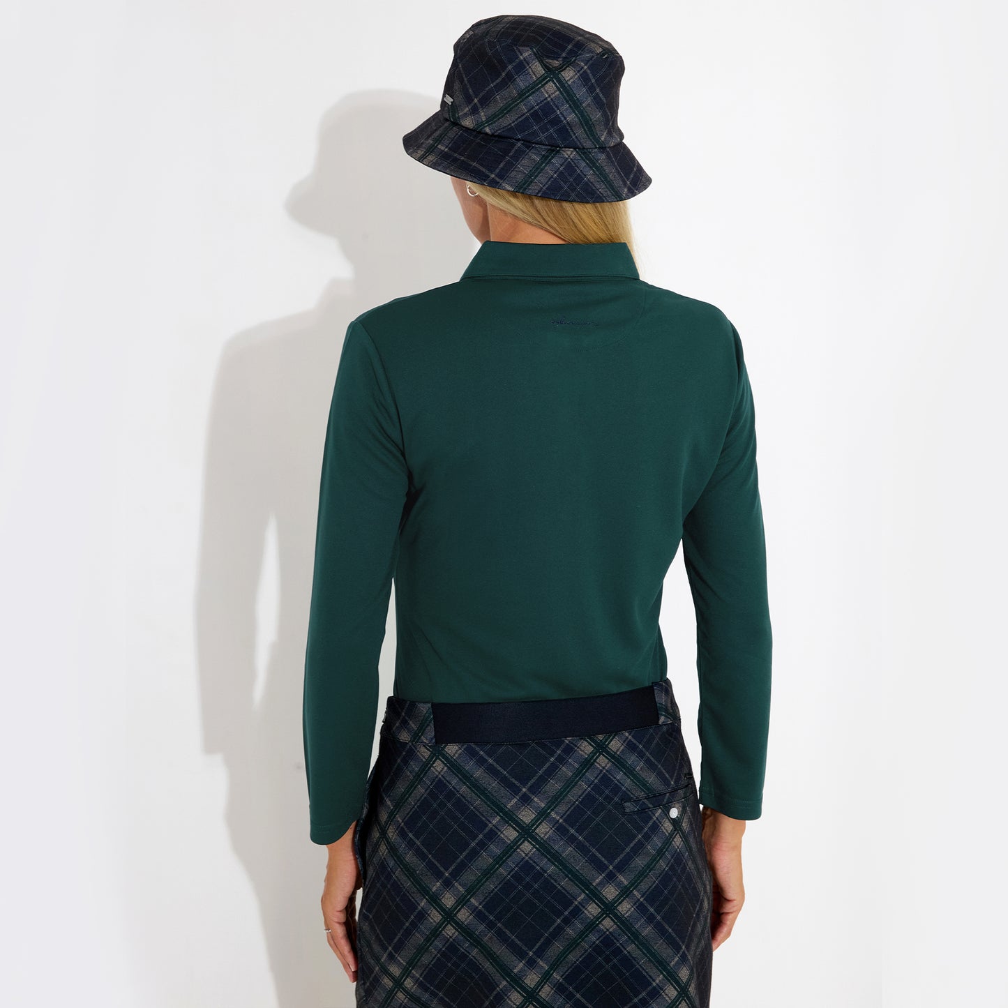 Abacus Ladies 3/4 Sleeve Polo with Neat Neck line and Pretty Pearl Detail