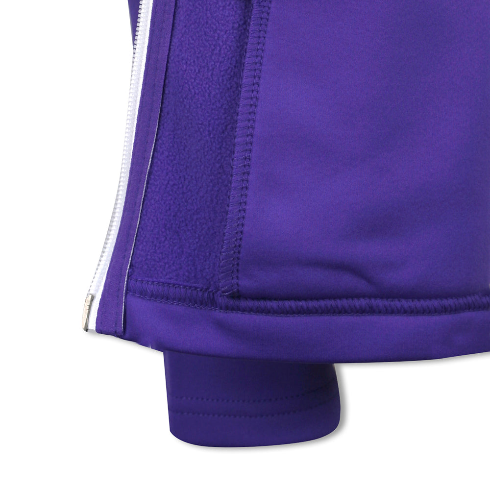 Sunderland Ladies Technical Fleece Jacket in Purple & White