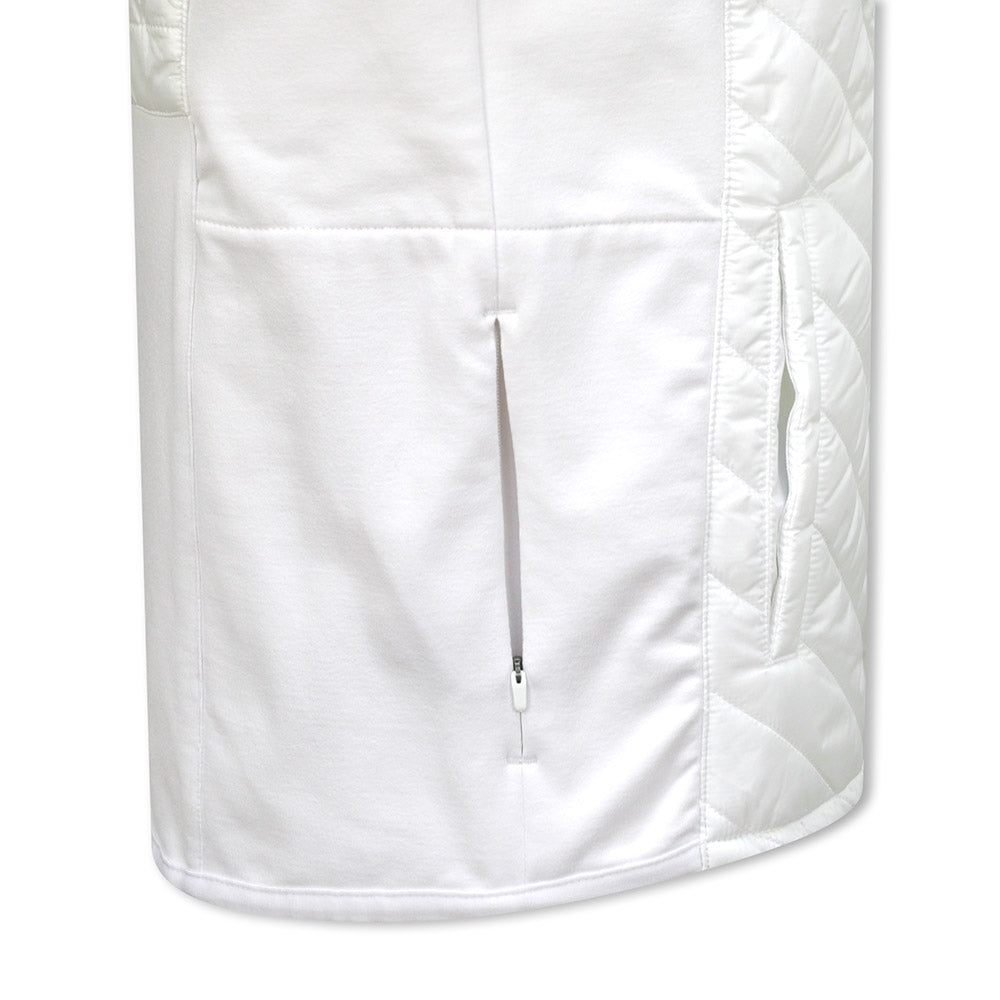 Puma Ladies Golf Quilted Gilet with Primaloft in White Glow